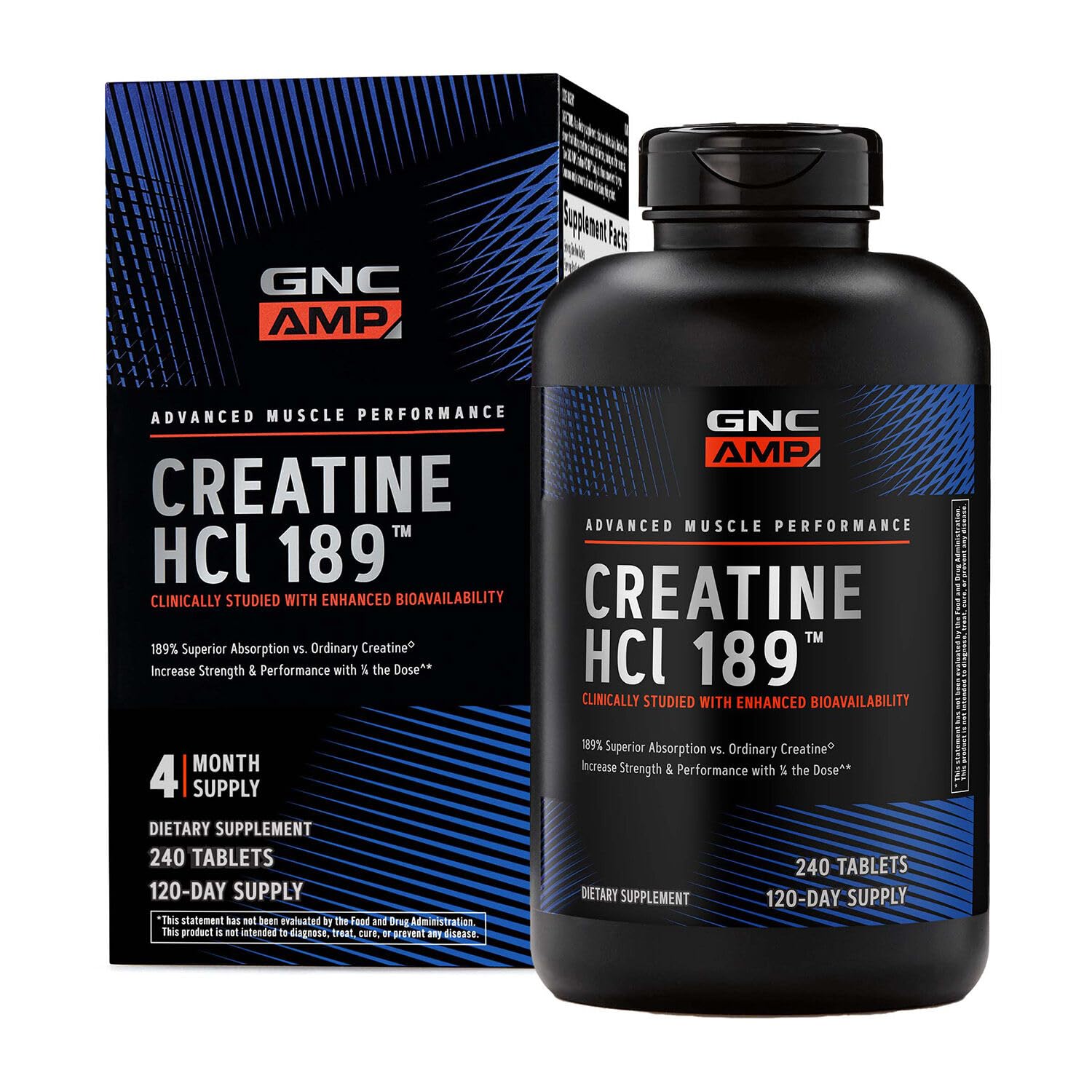GNC AMP HCl 189, 240 Tablets