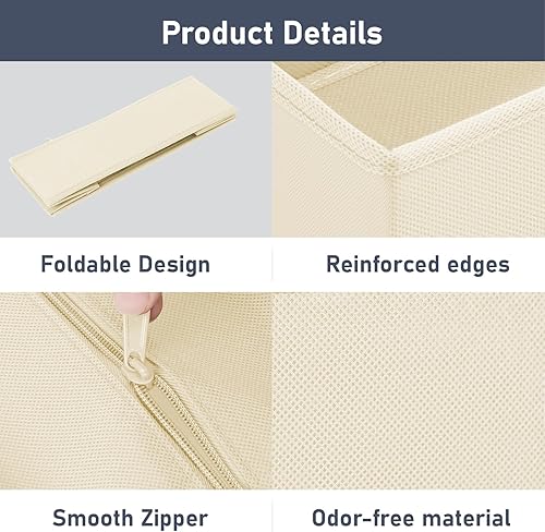 Miniatura 8 de DIMJ Organizador de cajones de ropa, paquete de 24 Organizadores plegables para bebés y organizador de almacenamiento para dormitorio, armario,