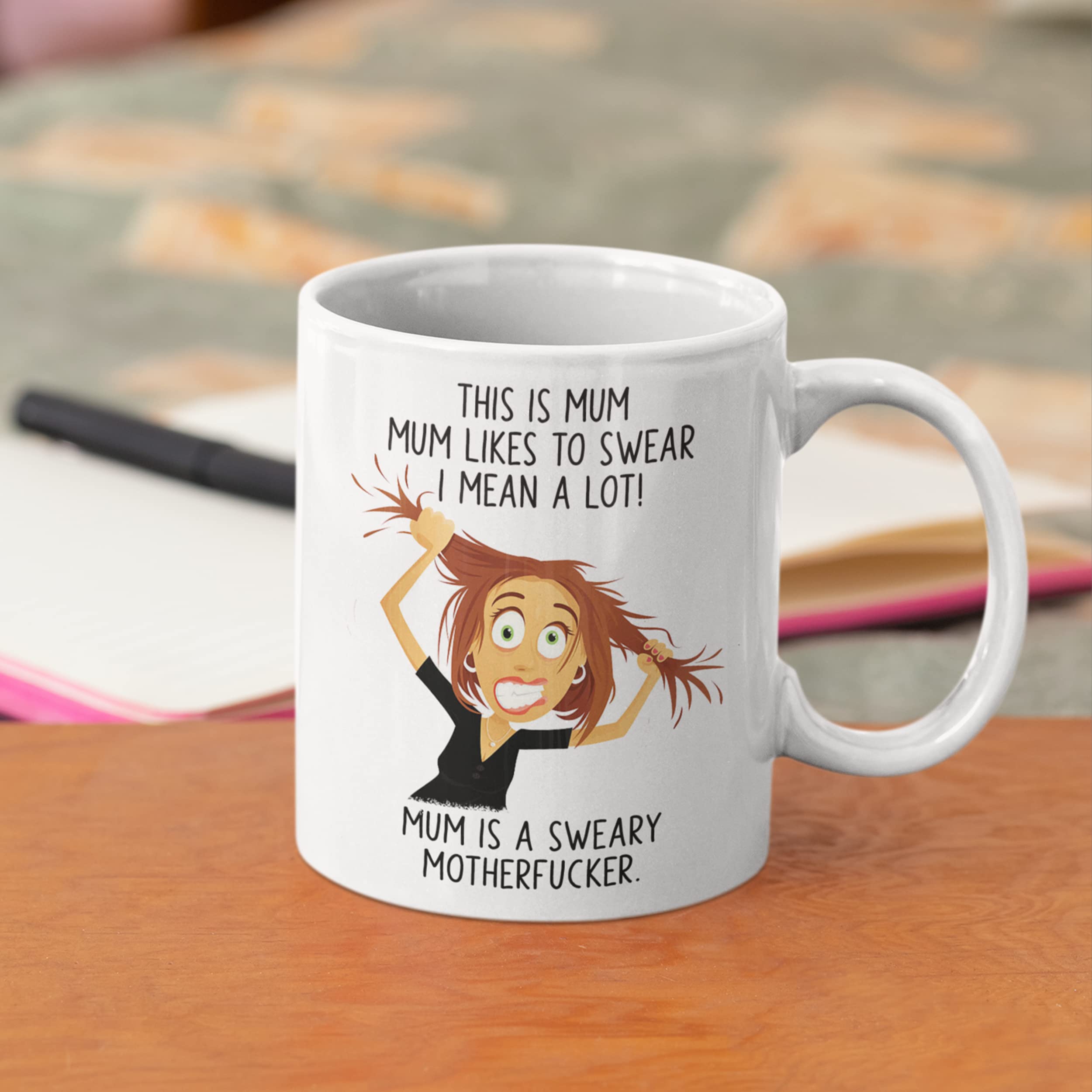 Funny Gift for Mum Wife - Sweary Mo' Fo' Funny Mug for Mothers Day or Best Friend - Image 2