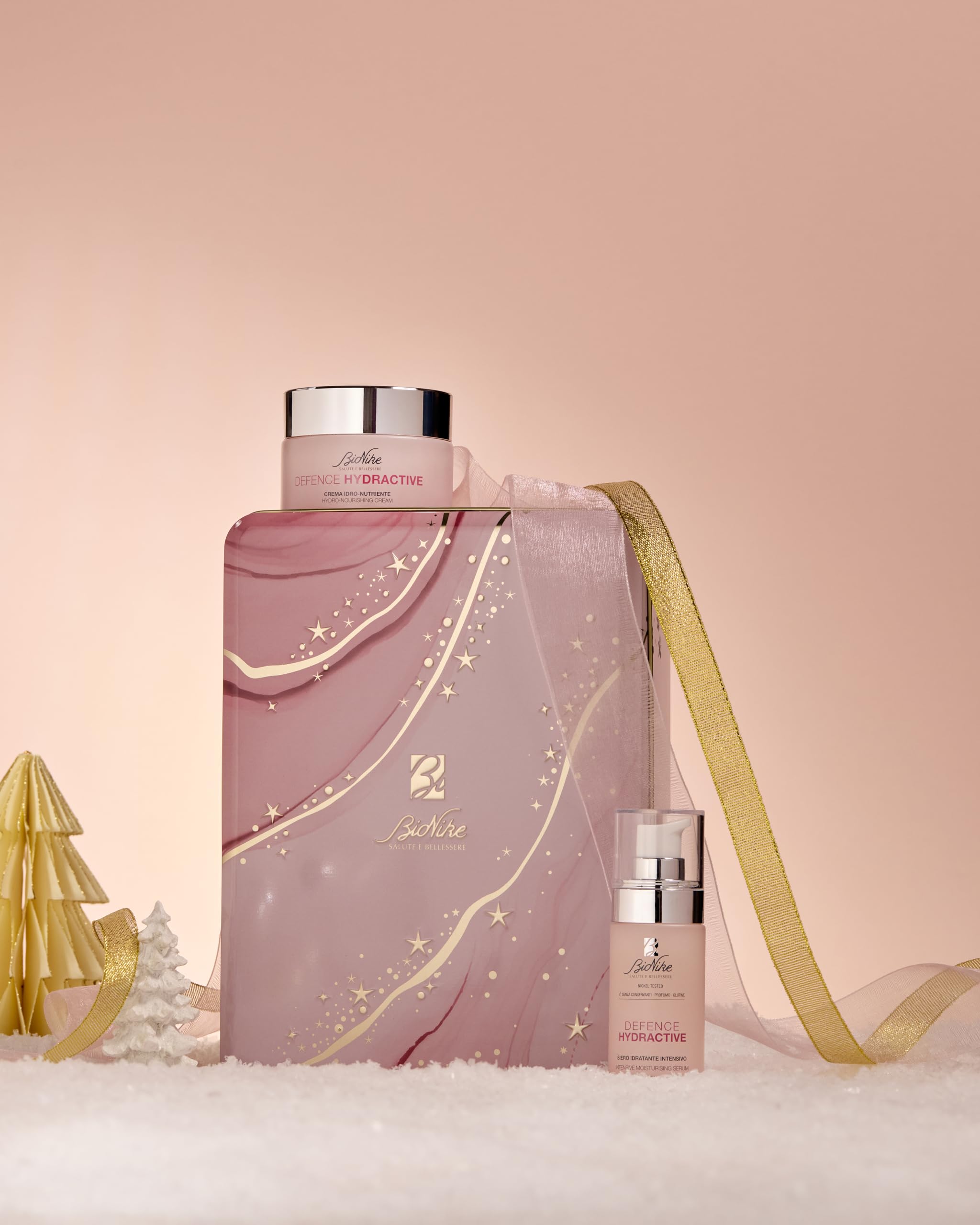 BioNike Cofanetto Set Regalo Donna Defence Hydractive - Crema Viso Idro-Nutriente 50 ml e Siero Idratante Intensivo 30 ml per Pelli Sensibili e Secche