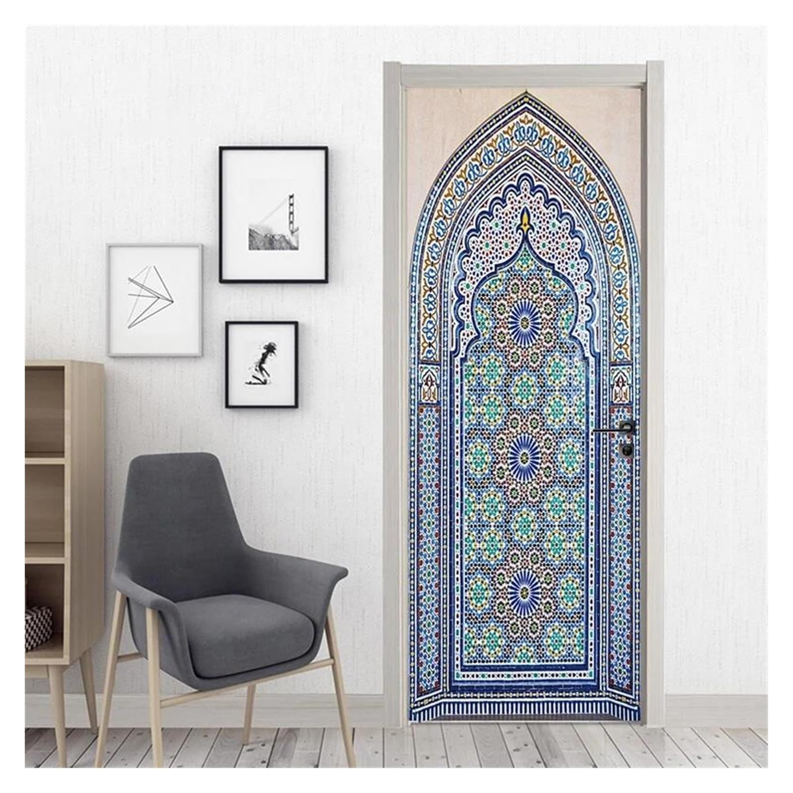 Papier peint autocollant d'entrée pour créer une décoration murale tendance