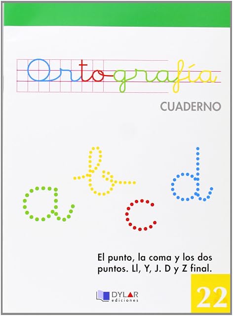 Portada de Escritura 22 - H G; Rrr; D y Z Final. Signos de Í! E ¿?