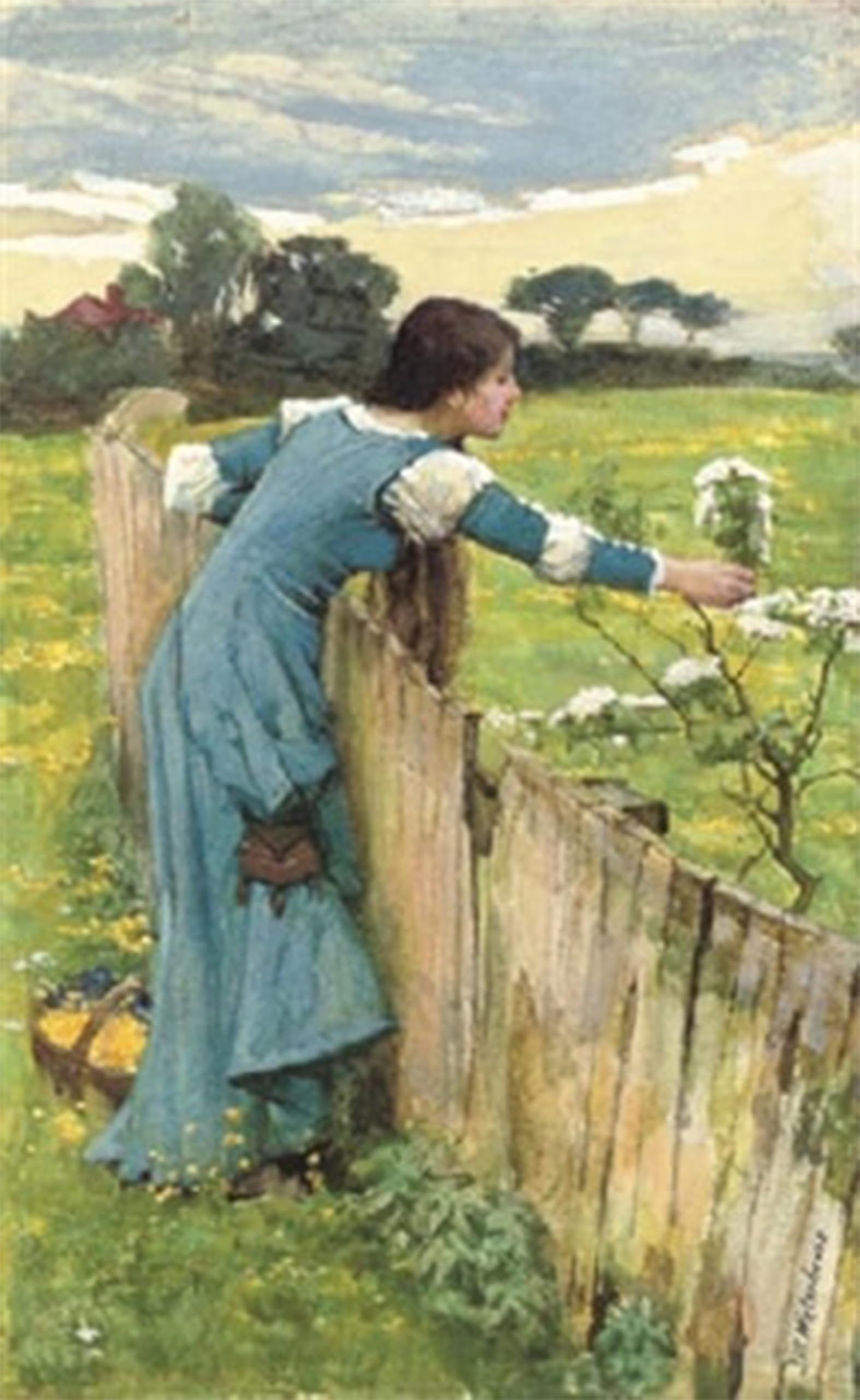 POSTERIIk Vintage Print Pop Art Landscape Artwork Spring John William Waterhouse Art Prints for Office Home Decor 60x90cm