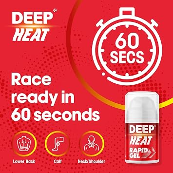 Deep Heat Rapid Gel, Fast Acting Warming Relief, 50ml (Pack of 1)