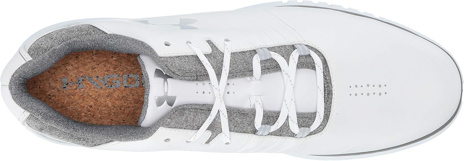 Under Armour Men's Showdown Golf Shoe 12 White (101)/Metallic Silver