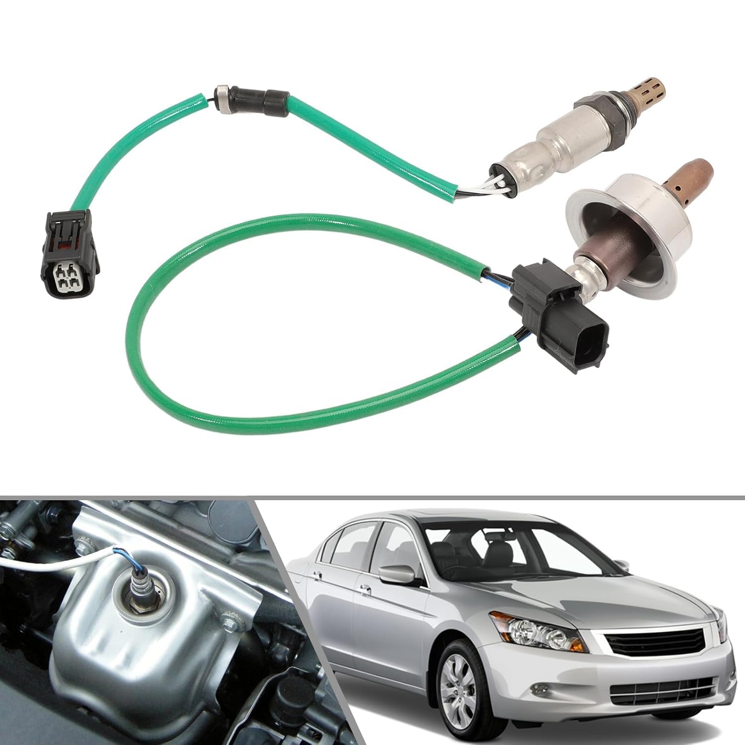 2PCS Oxygen Sensor Set Compatible with Accord 2008-2012 & Acura TSX 2011-2013 2.4L – Upstream & Downstream O2 Sensor Replacement 234-9091 234-4462 36531-R40-A01 36532-R40-A01
