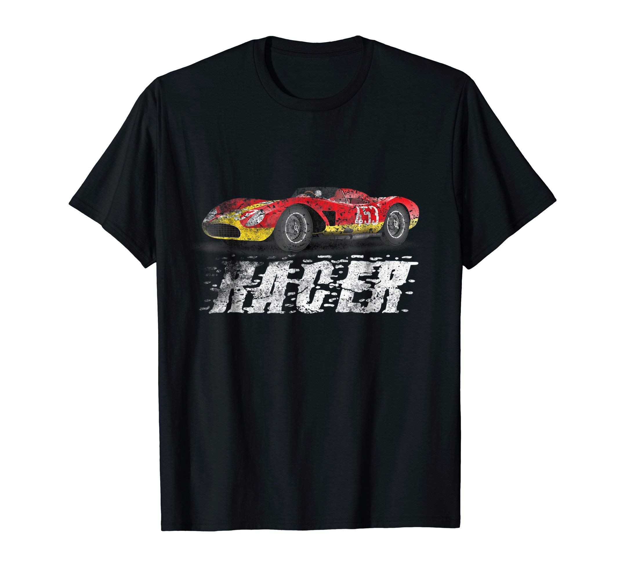 Vintage Racer T-Shirt Speed King Racing Car Silhouette Gift T-Shirt