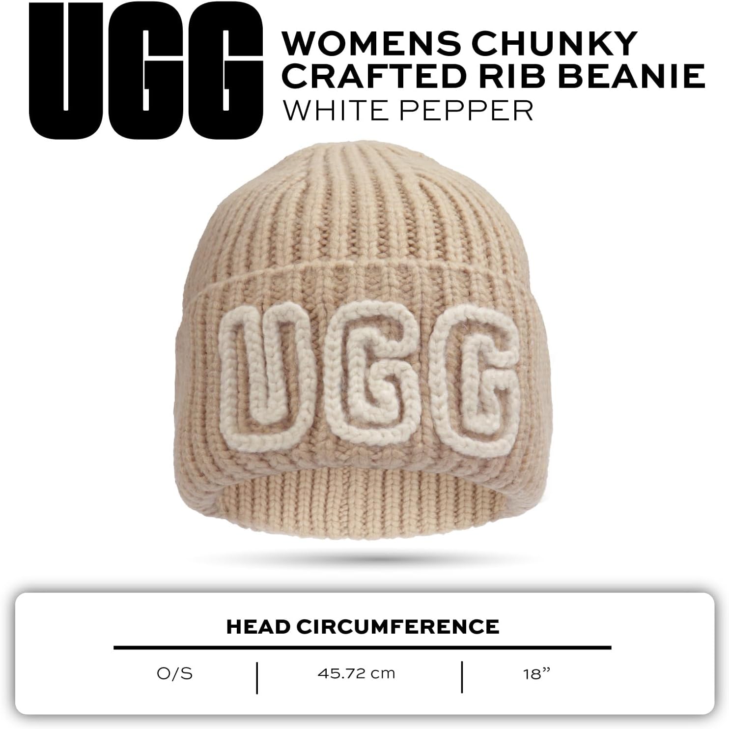 UGG Womens Chunky Crafted Rib Beanie - Image 5