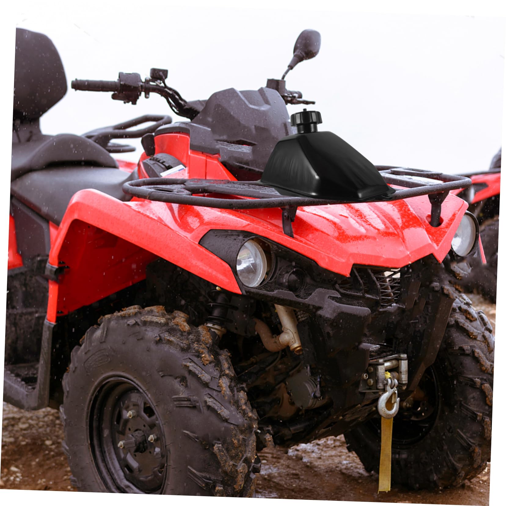 Alipis Tanque de Gasolina Mini 3l Hierro Negro 50 para Atv | Depósito de Repuesto para Motocicleta, Instalación Fácil, Diseño Elegante