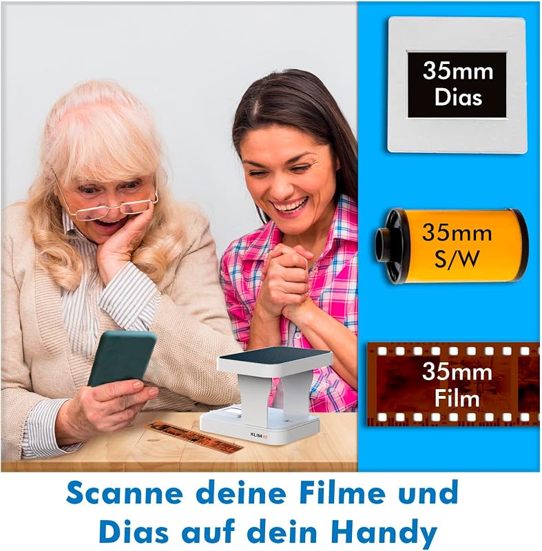 KLIM K2 35mm Filmszkenner Dia és Negatív Szkenner Otthoni Digitalizáláshoz