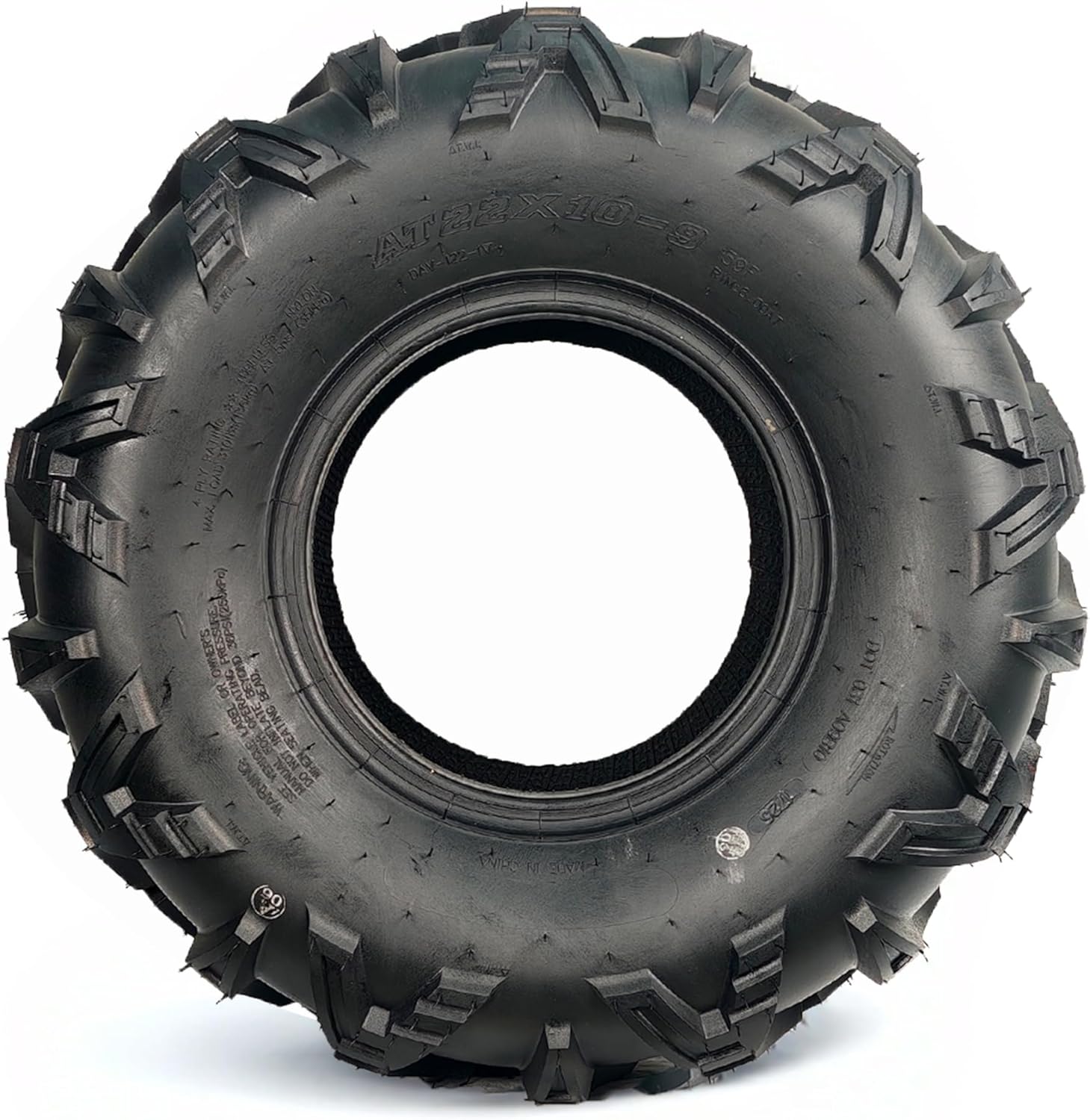 AT22x10-9 ATV Tires ATV＆UTV Trail Sand Off-Road Tires 22x10-9, All Terrain Tires 16mm Tread Depth 22x10x9-4 PR, Tubeless 2PCS