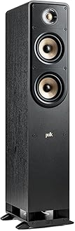 Signature Elite ES50 Tower Speaker - Hi-Res Certified, Dolby Atmos & DTS:X Compatible, 1" Tweeter & (2) 5.25" Woofers, Power Port Technology for Effortless Bass, Stunning Black