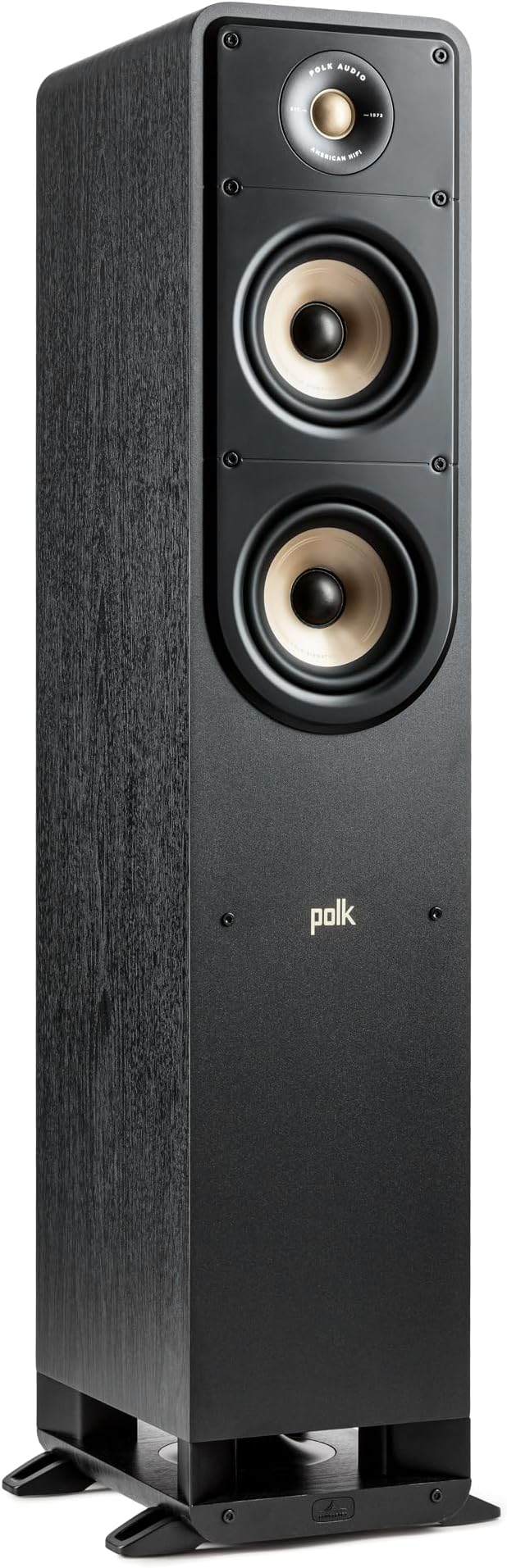 Polk Audio Signature Elite ES50 Tower Speaker - Hi-Res Certified, Dolby Atmos & DTS:X Compatible, 1" Tweeter & (2) 5.25" Woofers, Power Port Technology for Effortless Bass, Stunning Black