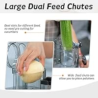 Vista 6 de 14-Cup Aluminum-Diecast Food-Processor - XL Bowl, Large Chute, 800W Motor & Silver Die-Cast Base, Slicing & Shredding, Chopping & Mixing, For Fries