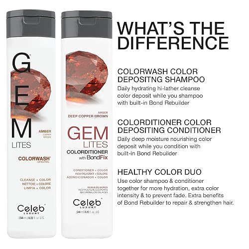 Miniatura 7 de Celeb Luxury Viral Colorwash Color Depositing Shampoo - Semi Permanent Hair Color, Vegan Hair Dye