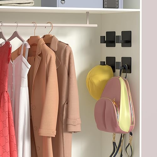 Miniatura 4 de Ganchos adhesivos para toallas, ganchos de ducha para colgar batas, abrigos, sombreros, lufas, ganchos de pared resistentes para baño, cocina y