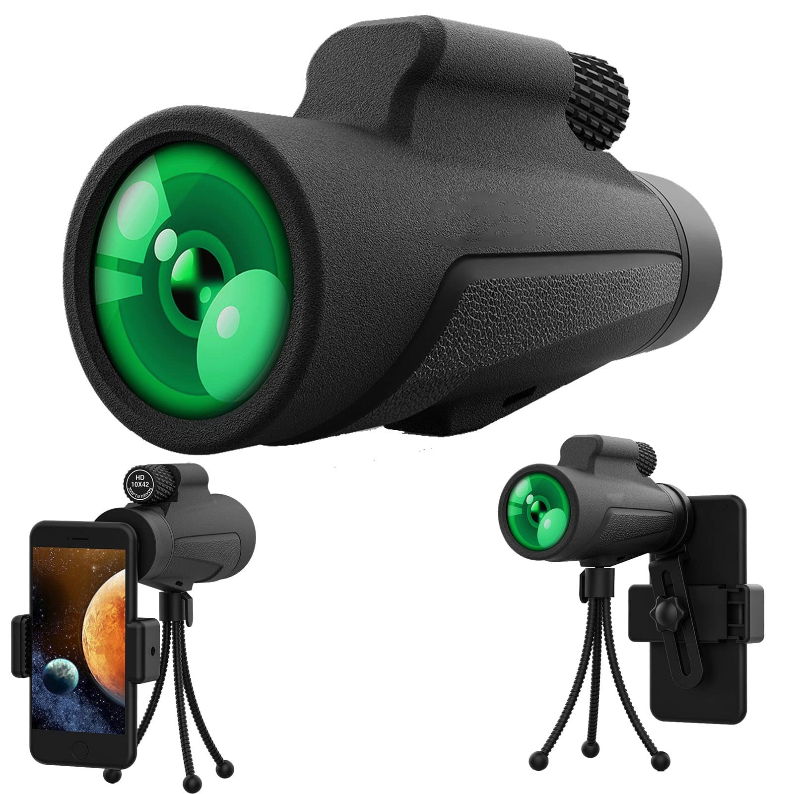 Monocular 10x42 HD impermeable que elimina imágenes borrosas en caza 8