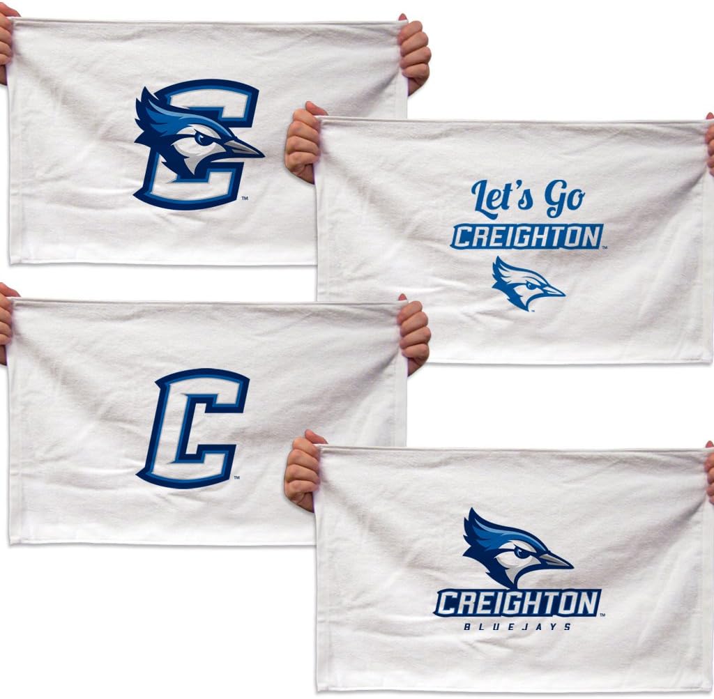 VictoryStore Towels - Creighton University Rally Towels, Set of 4 Designs