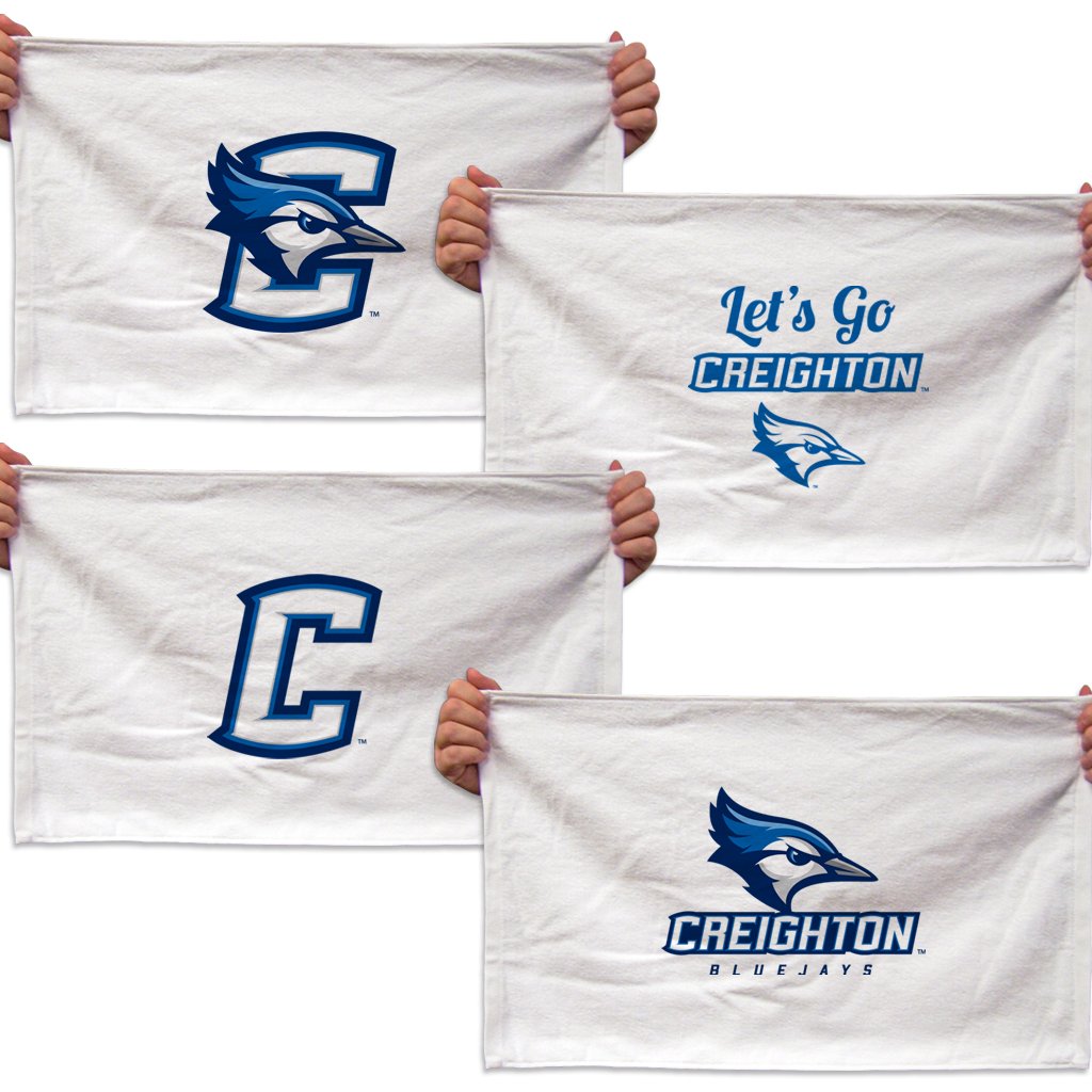 VictoryStore Towels - Creighton University Rally Towels, Set of 4 Designs