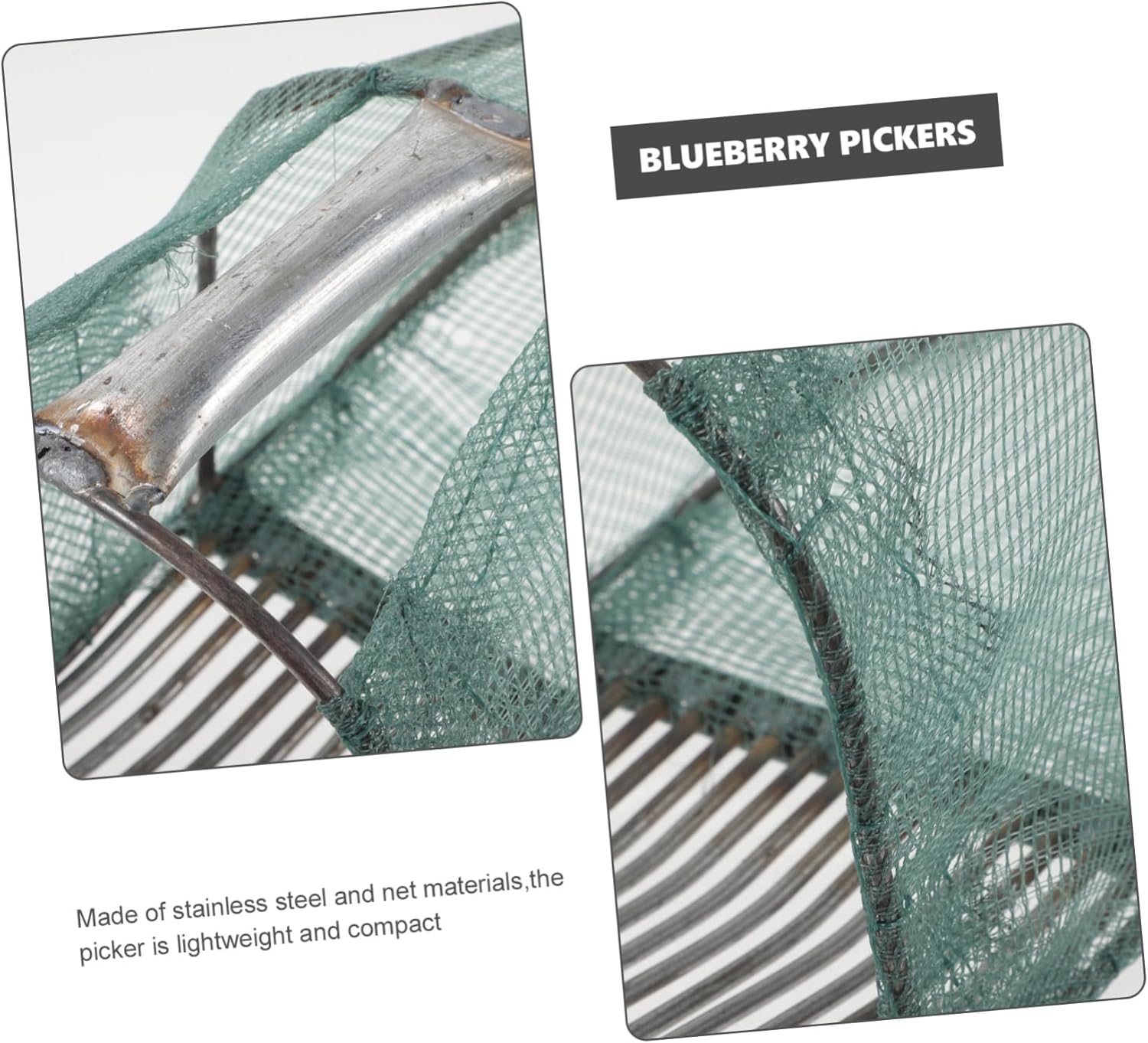 BESPORTBLE Ergonomic Blueberry Picker with Rake and Handle Efficient Blueberry Harvesting Tool Versatile Fruit Collector for Orchards Convenient Outdoor Scoop