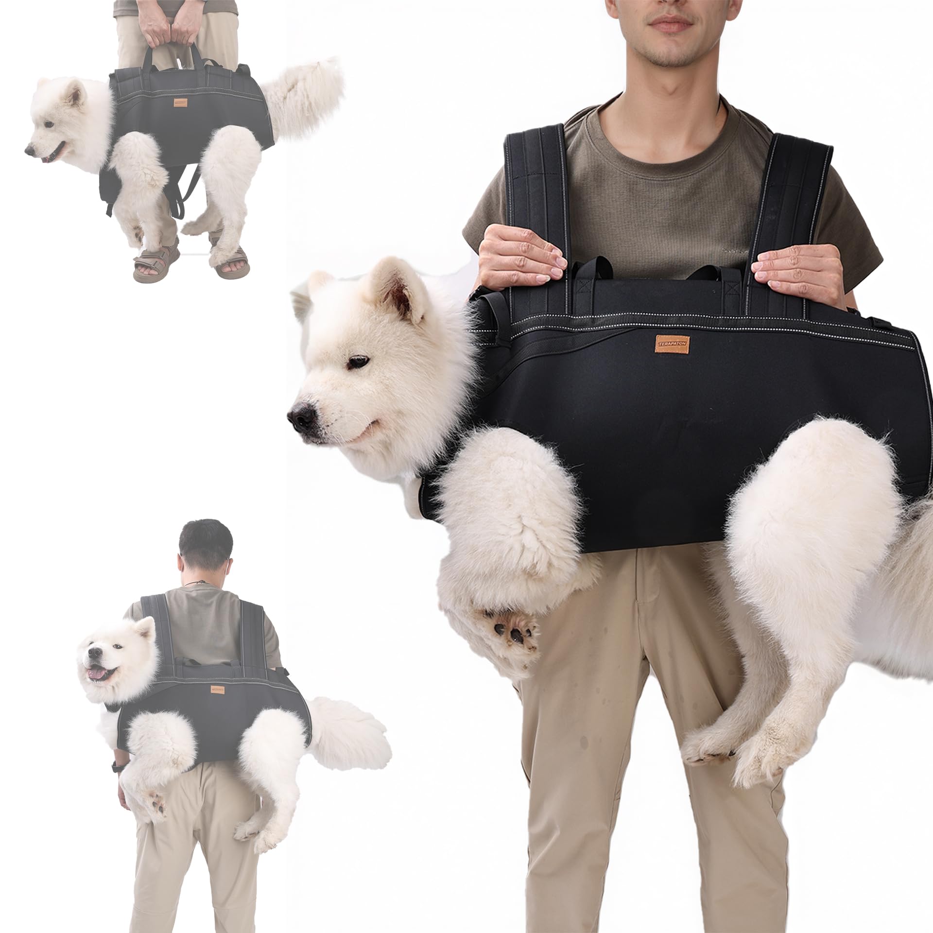 Dog Lift Harness Backpack Carrier For Large Dogs, Full
