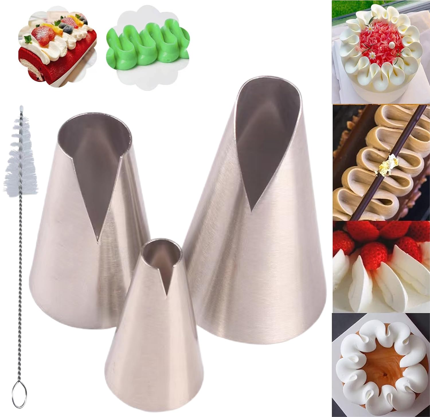 Amazon.com: MDLJG cake piping tips, Russian Piping Tips Set,V