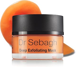 Dr Sebagh Deep Exfoliating Mask (1.7 fl oz) - Lactic Acid Exfoliating Face & Pore Cleansing - Azelaic Acid Detox for Clogged Pores Treatment - Anti-Aging Skin Mask for Radiance