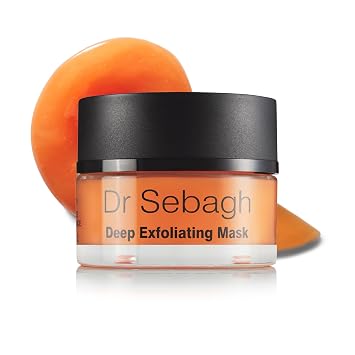 Dr Sebagh Deep Exfoliating Mask 1.7 fl oz - Lactic Acid Exfoliating Face & Pore Cleansing - Azelaic Acid Detox for Clogged Pores Treatment - Anti-Aging Skin Mask for Radiance