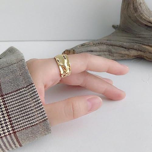 Miniatura 56 de 925 Sterling Silver Ring Minimalist Adjustable Rings Band Handmade Rings for Women Girls