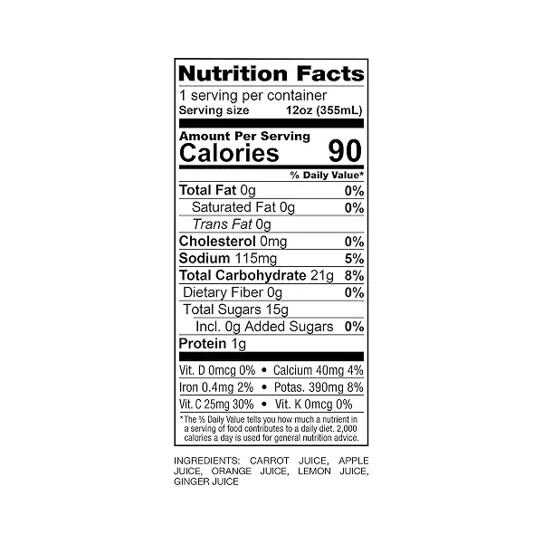 FIELD & FARMER Carrot Apple Orange Lemon and GInger Cold Pressed Juice, 12 FZ 3