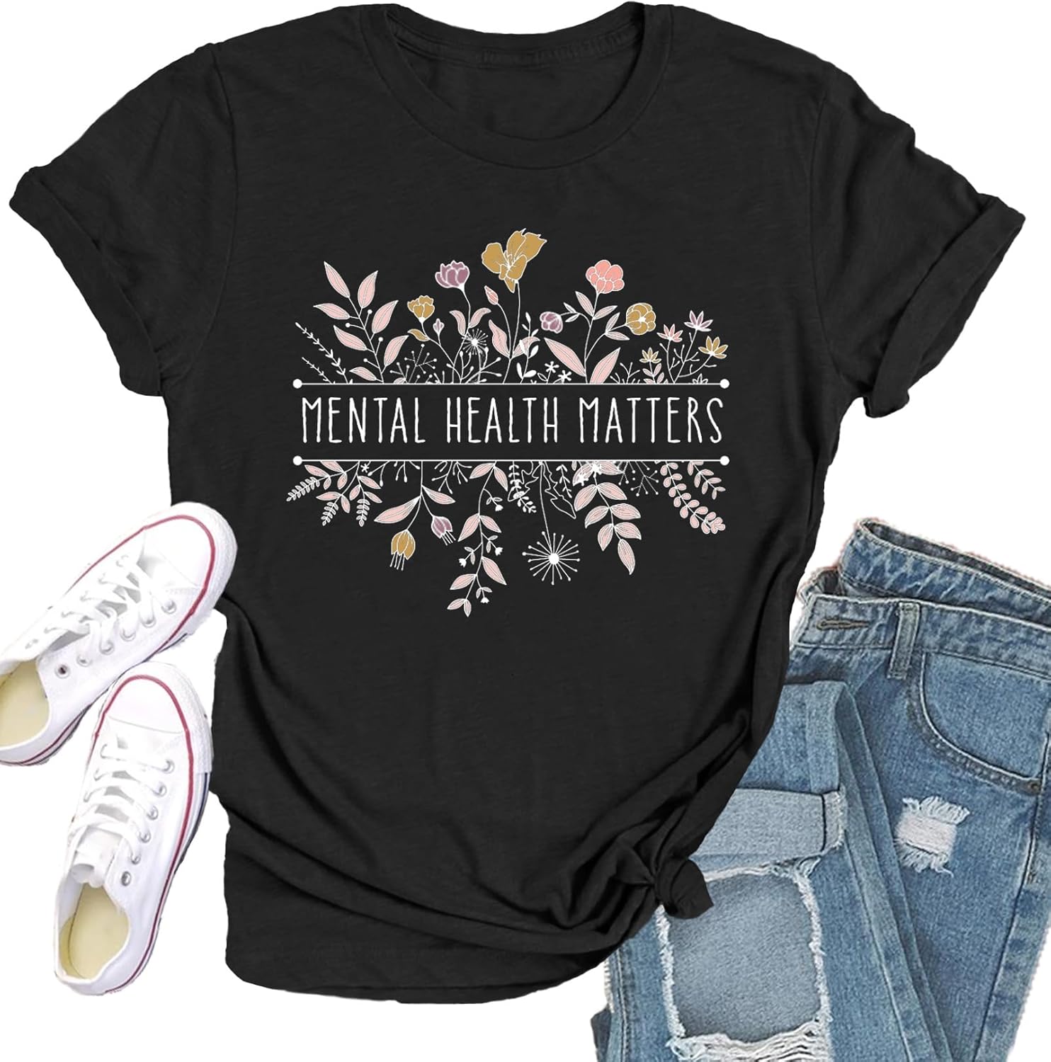 Mental Health Matters Shirt for Women Be Kind Tshirts Therapist Tee Top