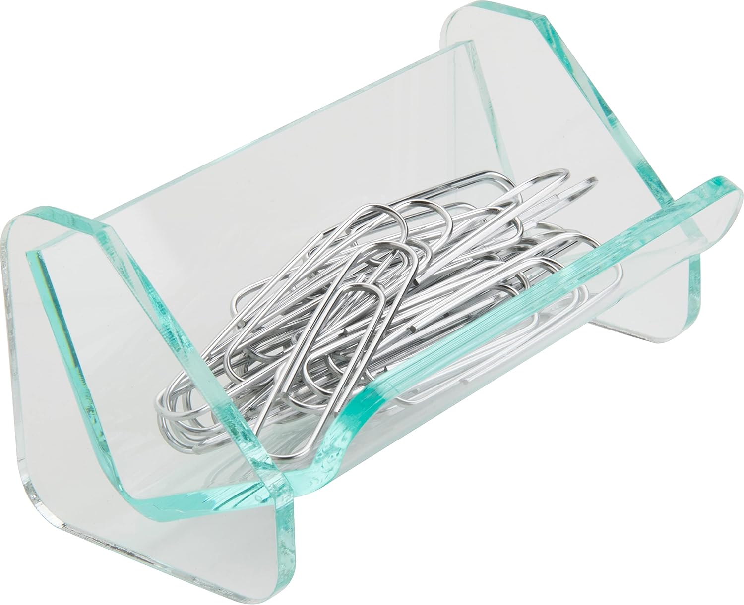 Paper Clip Holder, Elegant Acrylic Clips Dispenser, Paper