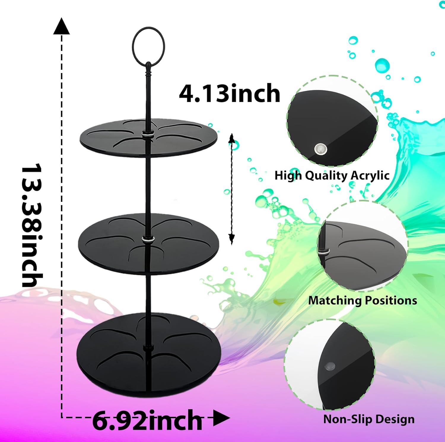 Pod Holder for Ninja Thirsti, 15-Flavor Storage Organizer for Thirsty Drink System, Water Flavoring (Black) - Image 8