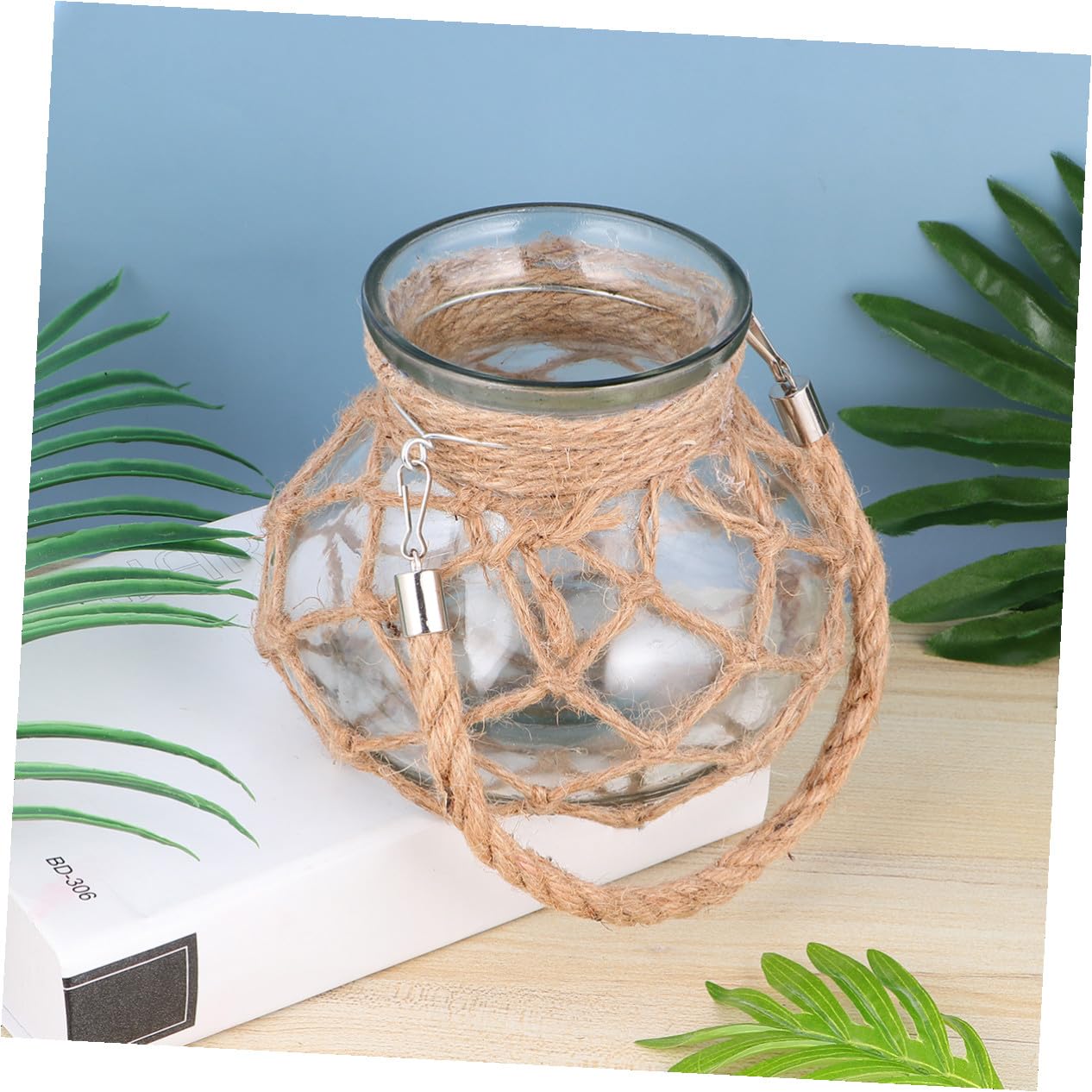 Vase en Verre à Corde Hydroponique Créatif pour Plantes Vertes