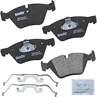 Vista 55 de Pastillas de Freno Delanteras Cerámicas Bendix Priority1 CFC430A para Modelos Selectos INFINITI G35, I30, Nissan 350Z, Altima, Juke, Maxima, Sentra