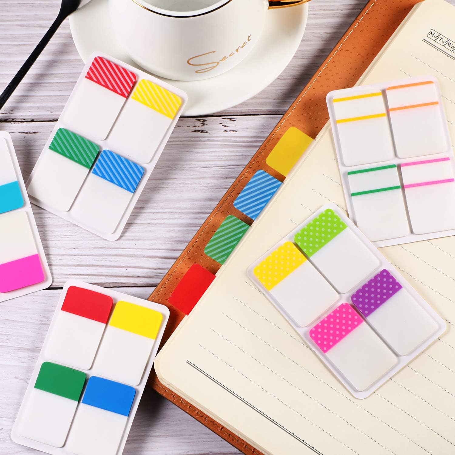File Index Tabs Sticky Writable Flags for Labeling and Organizing Documents, Papers, Filing, Book, Folder (Style 3, 800 Pieces)