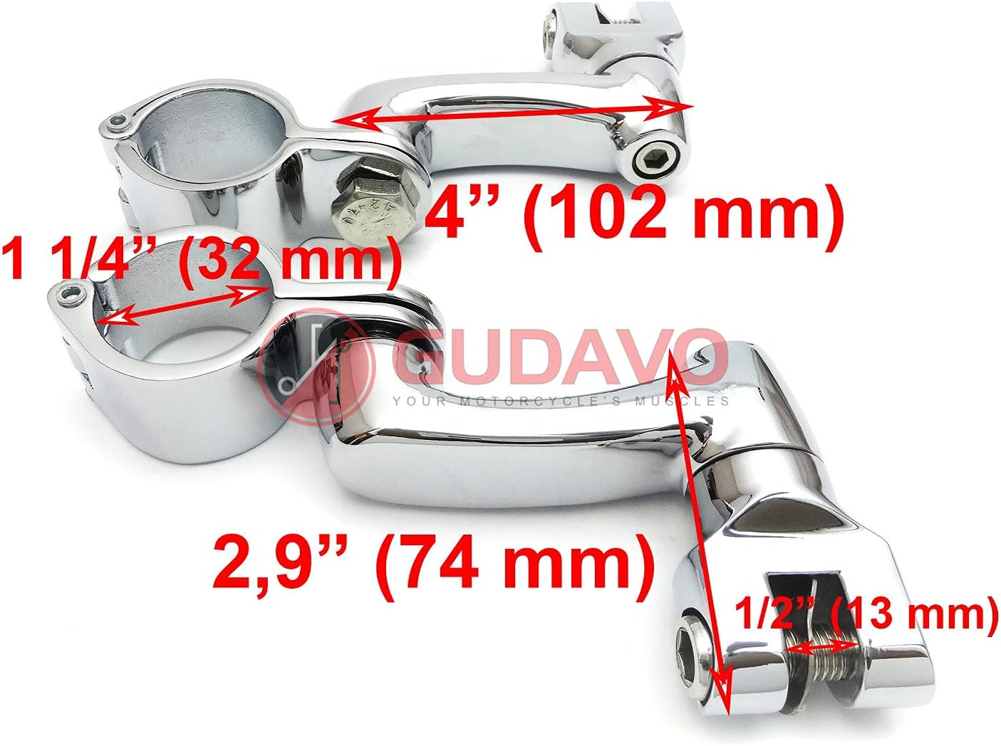 Skull Zombie higway pegs 1" 25.4 or 32mm 1 1/4" long angel foot rest compatible with Harley davidson Road King Street Glide Honda Yamaha Kawasaki Suzuki highway peg
