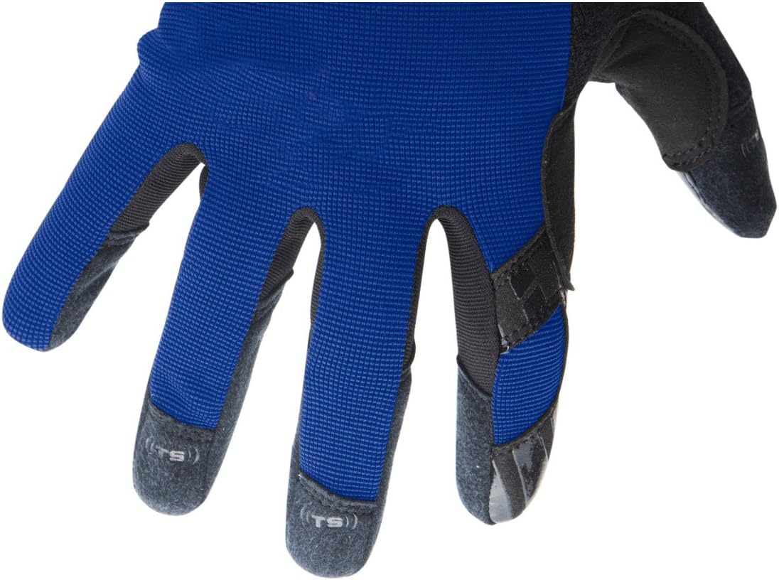 212 Performance Gloves MGGC-BL03-010 Extra Grip Utility Gloves, Touch-screen Compatible, Blue, Large