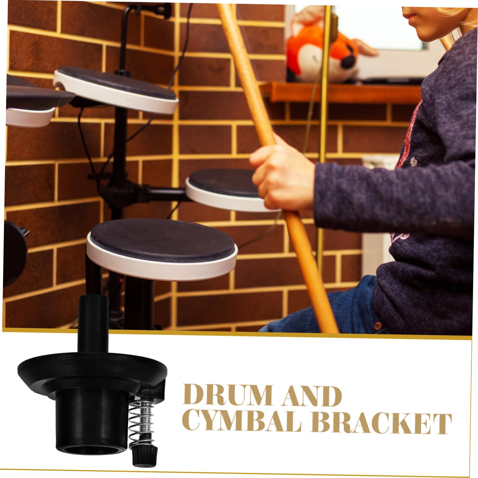 HEMOTON Cymbal Clutch Base Holder Drum Set Part Accessory Sturdy Support for Jazz Drum Parts