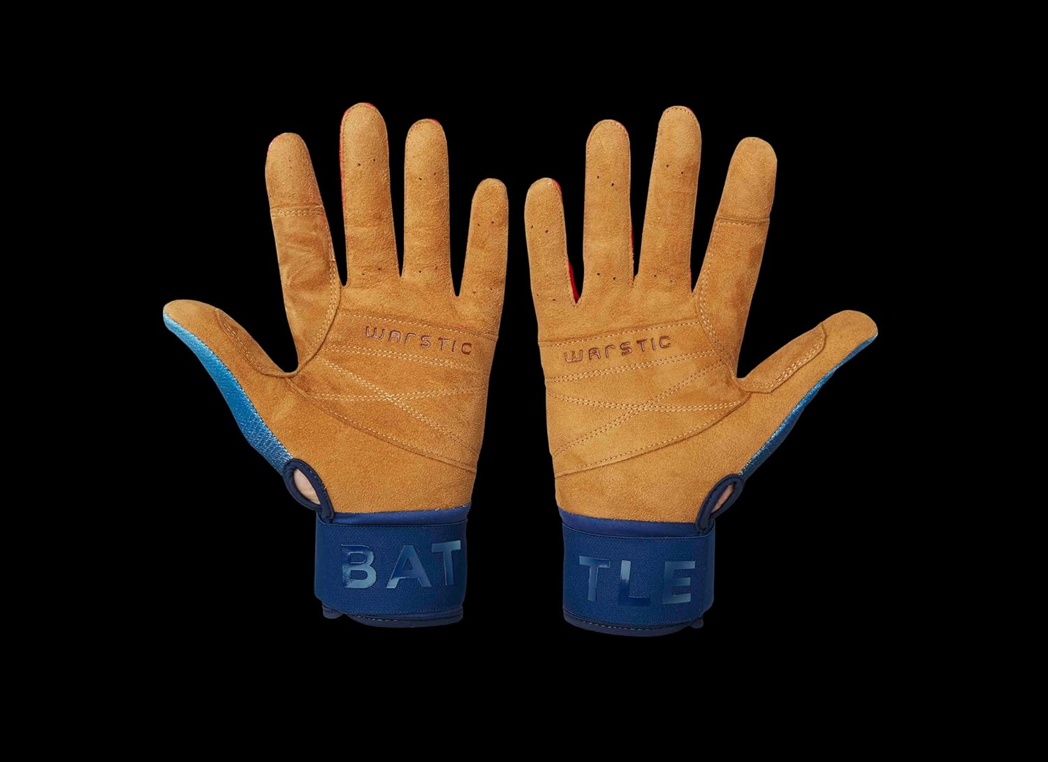 WARSTIC Workman4 Batting Gloves – Premium Leather Palm, Breathable Fit, Durable Baseball/Softball Hitting Gloves for Men & Women