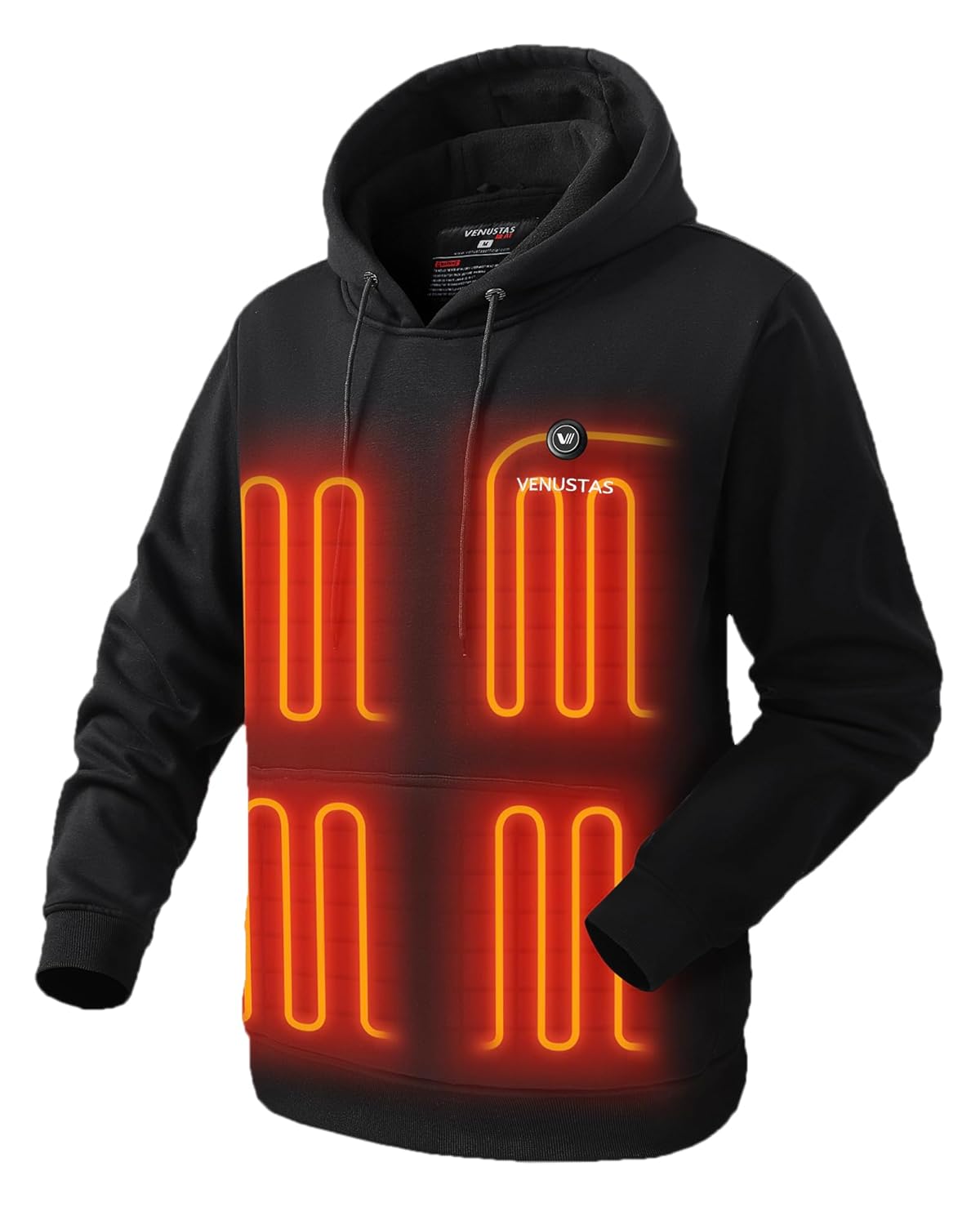 Venustas Unisex Pullover Heated Hoodie with Battery Included Heated Sweatshirt for Men and Women