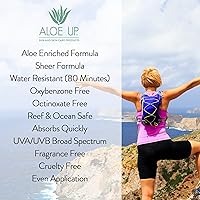 Vista 7 de Aloe Up Protector solar Sport Continuous Spray SPF 15 - Protector solar de amplio espectro UVA/UVB para rostro y cuerpo - Con gel de aloe vera
