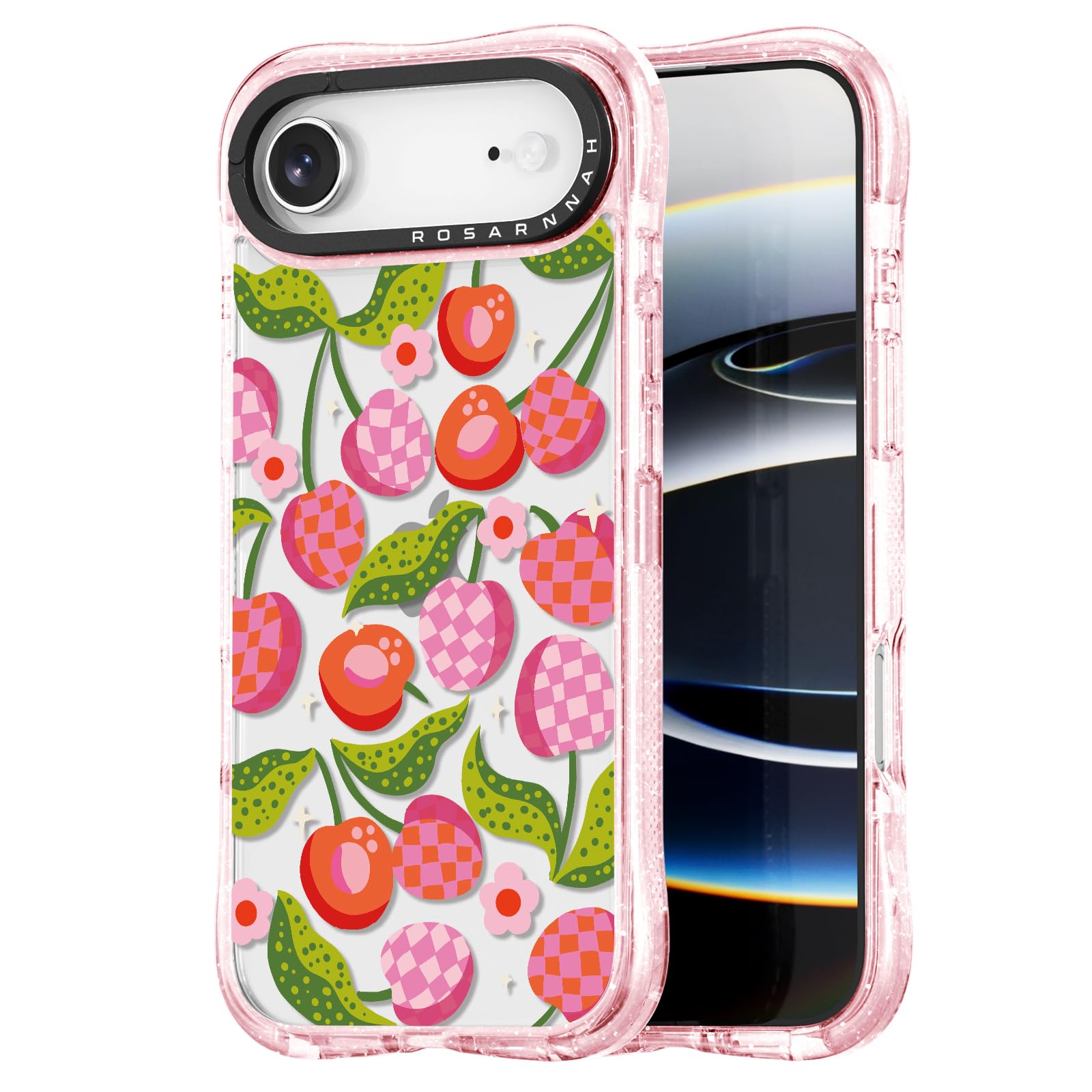 Coque iPhone Air antichoc pour éviter les bris d'écran avec style rose cerise - 8