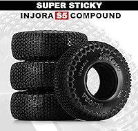 Vista 4 de INJORA Neumáticos Pin de 1.3" XHX para TRX4M SCX24, 72 * 24mm, Compuesto S5, 4 unidades (T1321)