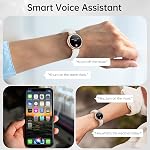 Smart Watch pour les femmes (Réponse/Appeler), 1.27" HD Petit Fitness Tracker Smartwatch avec DIY Cadran / taux cardiaque moniteur de sommeil / cycles de dames Tracker/120+ Modes de sport pour Android/iPhone, Blanc 41mm