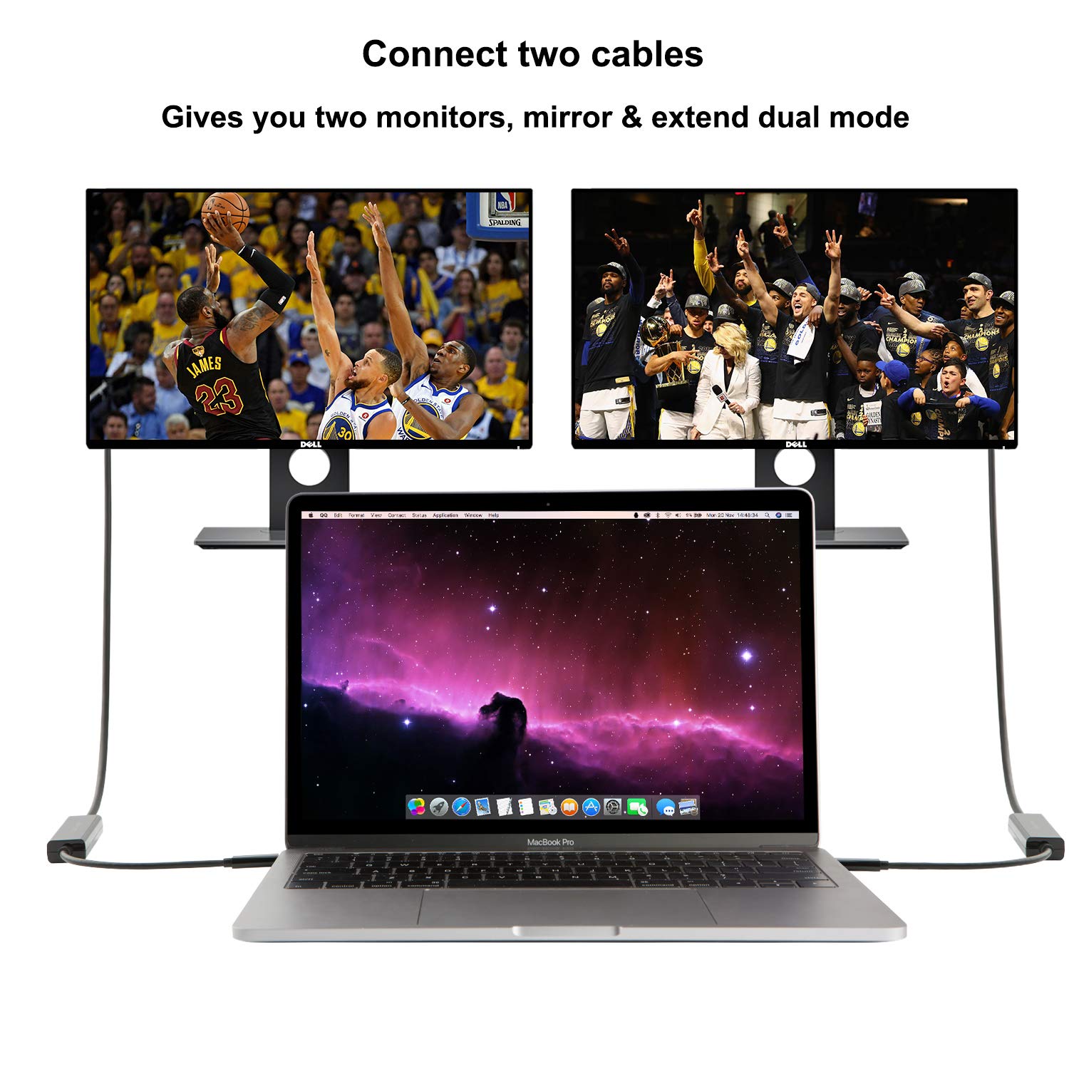 CableCreation USB-C to DVI, 16 Feet Type C to DVI Cable,Compatible with MacBook Pro/MacBook Air 2018/iPad Pro 2018/Pixel/XPS 13/Yoga 900/Galaxy S8/S9/ G5