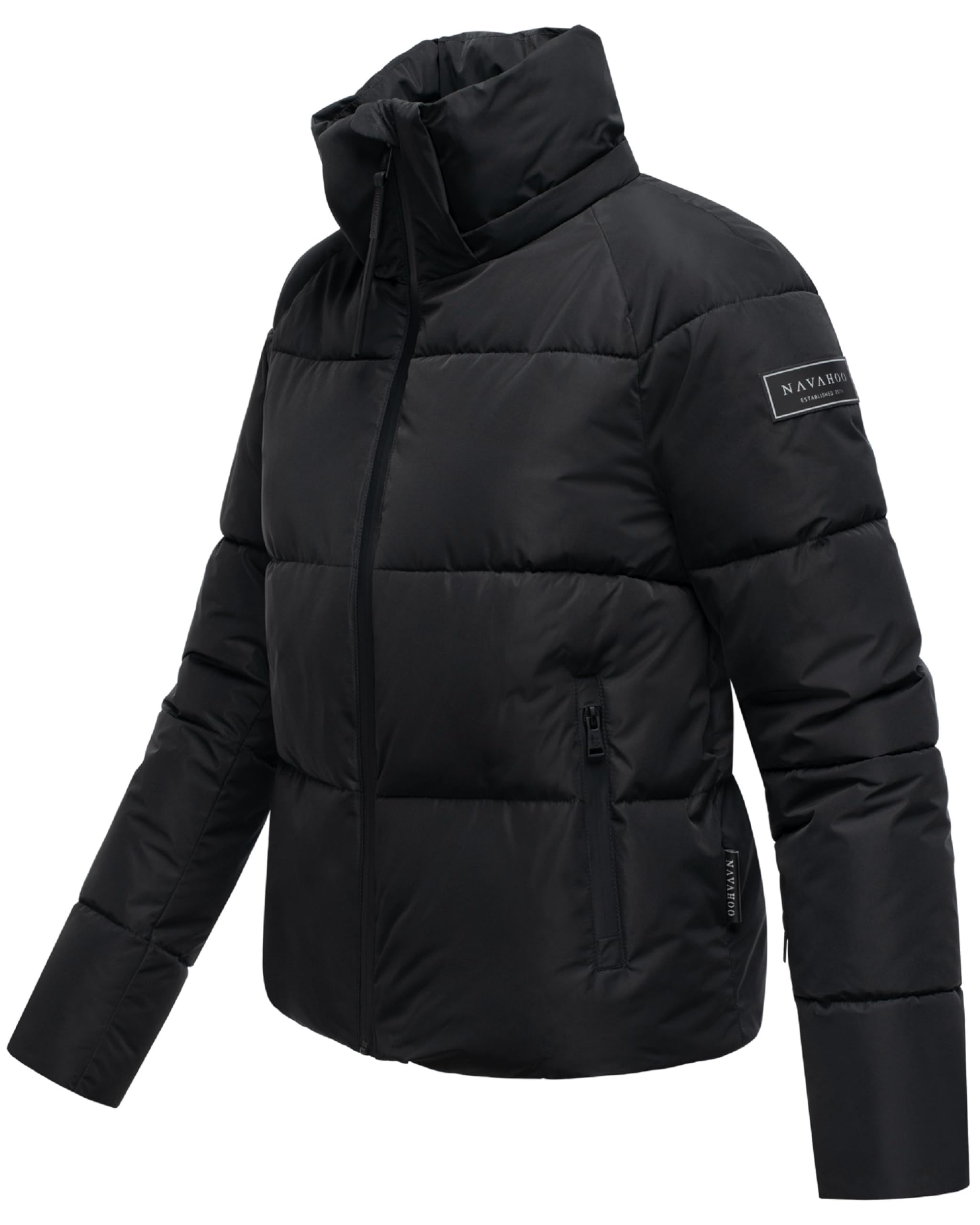 Navahoo Damen Winterjacke warme Steppjacke mit abnehmbarer Kapuze Frostherz XIV XS-XXL