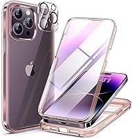 Vista 238 de Miracase - Funda magnética para iPhone 12/12 Pro de 6.1 pulgadas (compatible con MagSafe), transparente, para todo el cuerpo, protector de pantalla