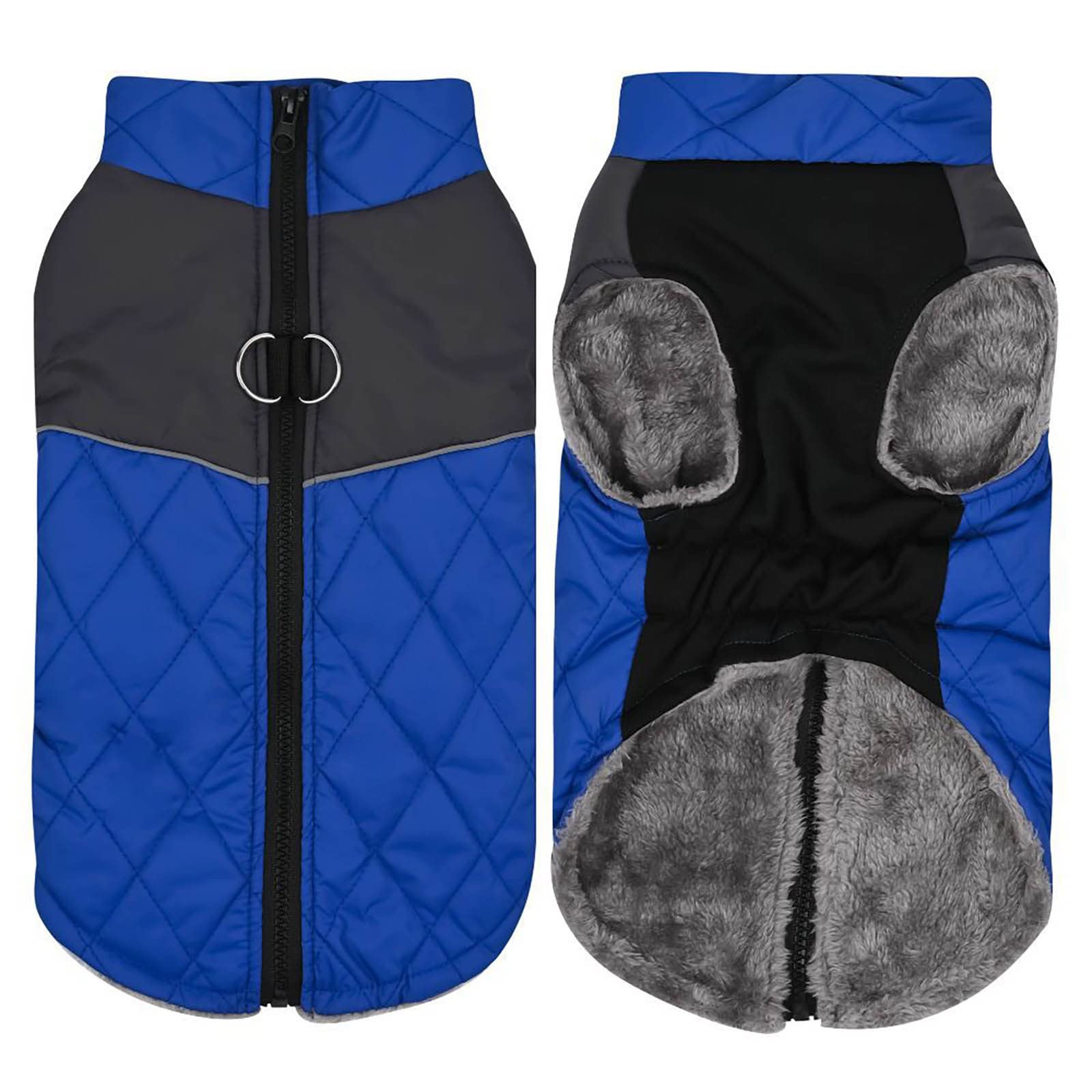 Manteau d'hiver imperméable bleu pour chien de taille moyenne à grande en taille XXXL