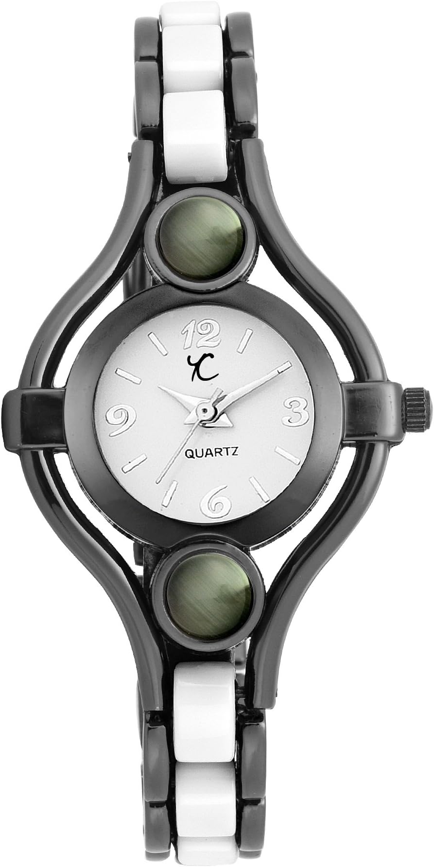 YOUTH CLUB Classy Mini Analog White DIAL Women's Watch-Mini-BlkWht